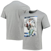 Dak Prescott Dallas Cowboys Name & Number T-Shirt Heathered Gray | NFL
