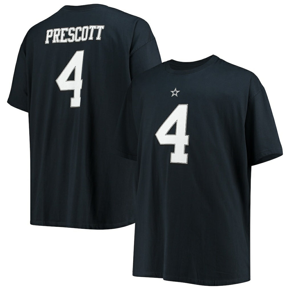 Dak Prescott Dallas Cowboys Big & Tall Player Name & Number T-Shirt Navy | NFL