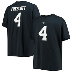 Dak Prescott Dallas Cowboys Big & Tall Player Name & Number T-Shirt Navy | NFL