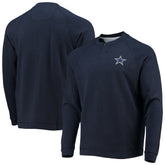 Dallas Cowboys Sunset Slub Raglan Henley Long Sleeve T-Shirt Navy | Tommy Bahama