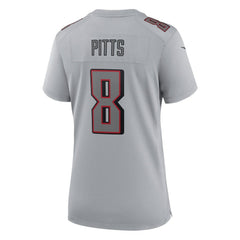 Kyle Pitts Atlanta Falcons Women's Atmosphere Fashion Game Jersey Gray | Nike for Sale