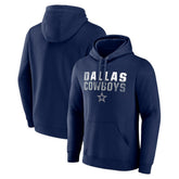 Dallas Cowboys Fade Out Fitted Pullover Hoodie Navy | NFL