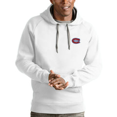Montreal Canadiens Antigua Victory Pullover Hoodie - White - NHL