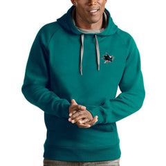 San Jose Sharks Antigua Victory Pullover Hoodie - Teal - NHL