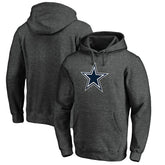 Dallas Cowboys Primary Logo Fitted Pullover Hoodie Charcoal | NFL