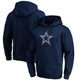 Dallas Cowboys Primary Logo Fitted Pullover Hoodie Navy | NFL