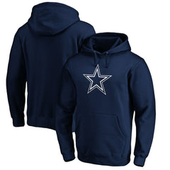 Dallas Cowboys Primary Logo Fitted Pullover Hoodie Navy | NFL