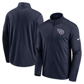 Tennessee Titans Logo Pacer Performance Half-Zip Jacket Navy | Nike for Sale