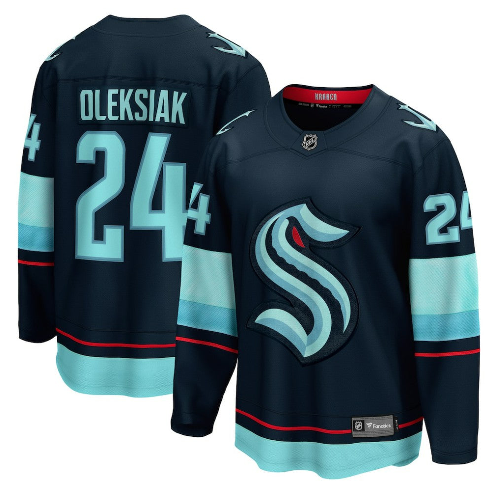 Jamie Oleksiak Seattle Kraken Fanatics Home Breakaway Player Jersey - Deep Sea Blue - NHL