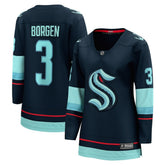 Will Borgen Seattle Kraken Fanatics Women's Home Breakaway Player Jersey - Deep Sea Blue - NHL