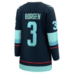 Will Borgen Seattle Kraken Fanatics Women's Home Breakaway Player Jersey - Deep Sea Blue - NHL