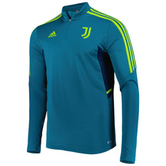 Juventus Team Training AEROREADY Quarter-Zip Top Teal | Adidas Online