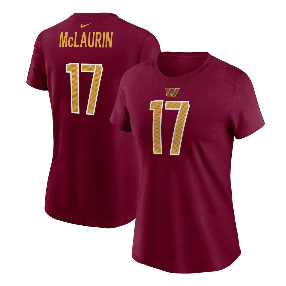 Terry McLaurin Washington Commanders Women's Player Name & Number T-Shirt Burgundy | Nike for Sale