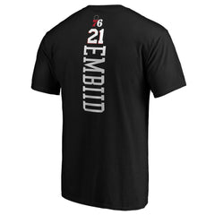 Joel Embiid Philadelphia 76ers Playmaker Name & Number T-Shirt Black - NBA