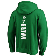 Jaylen Brown Boston Celtics Playmaker Name & Number Pullover Hoodie Kelly Green - NBA