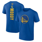 Moses Moody Golden State Warriors Playmaker Name & Number T-Shirt Royal - NBA