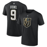 Jack Eichel Vegas Golden Knights Fanatics Authentic Stack Name & Number T-Shirt - Black - NHL