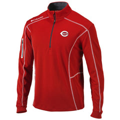 Cincinnati Reds Columbia Shotgun Omni-Wick Quarter-Zip Pullover Jacket - MLB