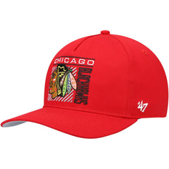Chicago Blackhawks '47 Reflex Hitch Snapback Hat - Red - NHL