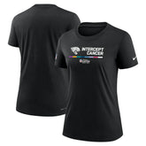 Jacksonville Jaguars Women's NFL Crucial Catch Performance T-Shirt Black | Nike for Sale