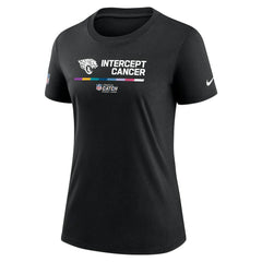 Jacksonville Jaguars Women's NFL Crucial Catch Performance T-Shirt Black | Nike for Sale