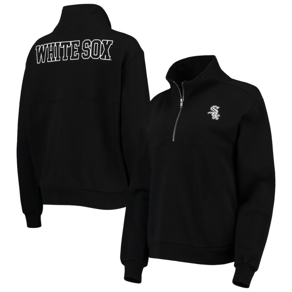 Chicago White Sox The Wild Collective Women's Two-Hit Quarter-Zip Pullover Top - MLB