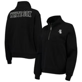 Chicago White Sox The Wild Collective Women's Two-Hit Quarter-Zip Pullover Top - MLB