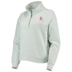 St. Louis Cardinals The Wild Collective Women's Two-Hit Quarter-Zip Pullover Top - MLB