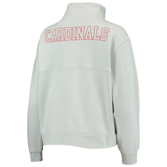 St. Louis Cardinals The Wild Collective Women's Two-Hit Quarter-Zip Pullover Top - MLB