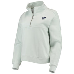 Washington Nationals The Wild Collective Women's Two-Hit Quarter-Zip Pullover Top - MLB