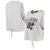 Chicago White Sox The Wild Collective Women's Open Back Twist-Tie Tank Top - MLB