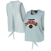 Detroit Tigers The Wild Collective Women's Open Back Twist-Tie Tank Top - MLB
