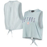 Houston Astros The Wild Collective Women's Open Back Twist-Tie Tank Top - MLB