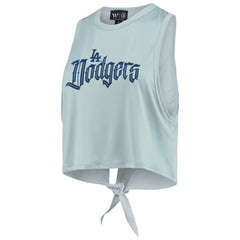 Los Angeles Dodgers The Wild Collective Women's Open Back Twist-Tie Tank Top - MLB
