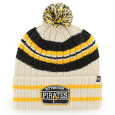 Pittsburgh Pirates '47 Home Patch Cuffed Knit Hat with Pom - MLB