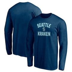 Seattle Kraken Victory Arch Long Sleeve T-Shirt - Deep Sea Blue - NHL