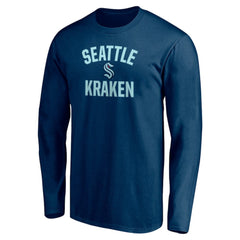 Seattle Kraken Victory Arch Long Sleeve T-Shirt - Deep Sea Blue - NHL