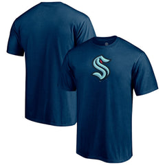 Seattle Kraken Primary Logo T-Shirt - Deep Sea Blue - NHL