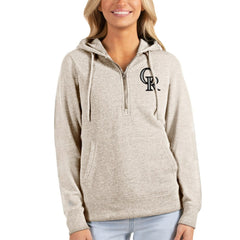 Colorado Rockies Antigua Women's Action Half-Zip Pullover Hoodie - MLB