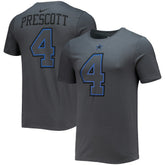 Dak Prescott Dallas Cowboys Player Name & Number T-Shirt Charcoal | Nike for Sale