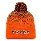 Philadelphia Flyers Fanatics Iconic Gradient Cuffed Knit Hat with Pom - Orange - NHL