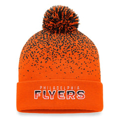 Philadelphia Flyers Fanatics Iconic Gradient Cuffed Knit Hat with Pom - Orange - NHL