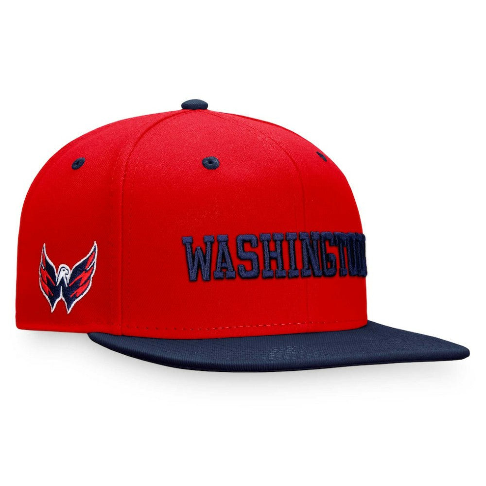 Washington Capitals Fanatics Heritage City Two-Tone Snapback Hat - Red/Navy - NHL