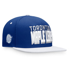 Toronto Maple Leafs Fanatics Heritage Retro Two-Tone Snapback Hat - Blue/White - NHL