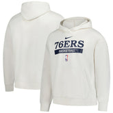 Philadelphia 76ers 2022/23 Spotlight On-Court Practice Performance Pullover Hoodie Cream - NBA