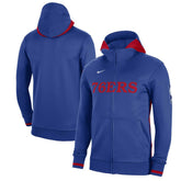Philadelphia 76ers Authentic Showtime Performance Full-Zip Hoodie Royal - NBA