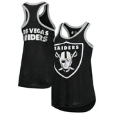 Las Vegas Raiders G-III 4Her by Carl Banks Women's Tater Burnout Tank Top Black | NFL