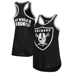 Las Vegas Raiders G-III 4Her by Carl Banks Women's Tater Burnout Tank Top Black | NFL