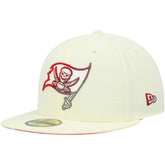 Tampa Bay Buccaneers New Era Chrome Color Dim 59FIFTY Fitted Hat Cream | NFL
