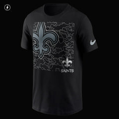 New Orleans Saints RFLCTV T-Shirt Black | Nike for Sale